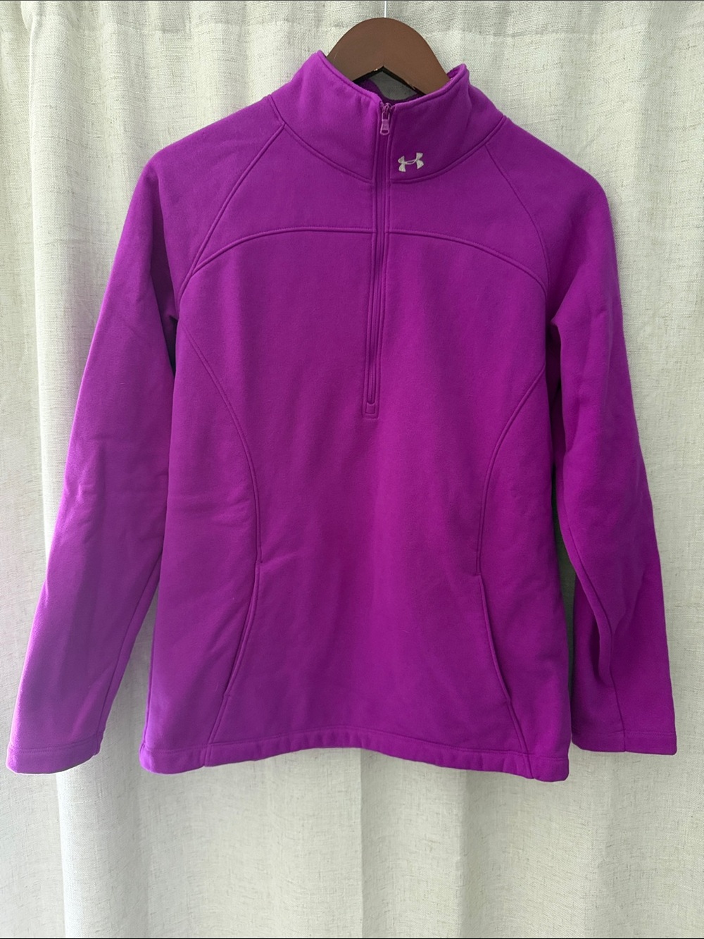 Under Armour Magenta Half-Zip Fleece Pullover